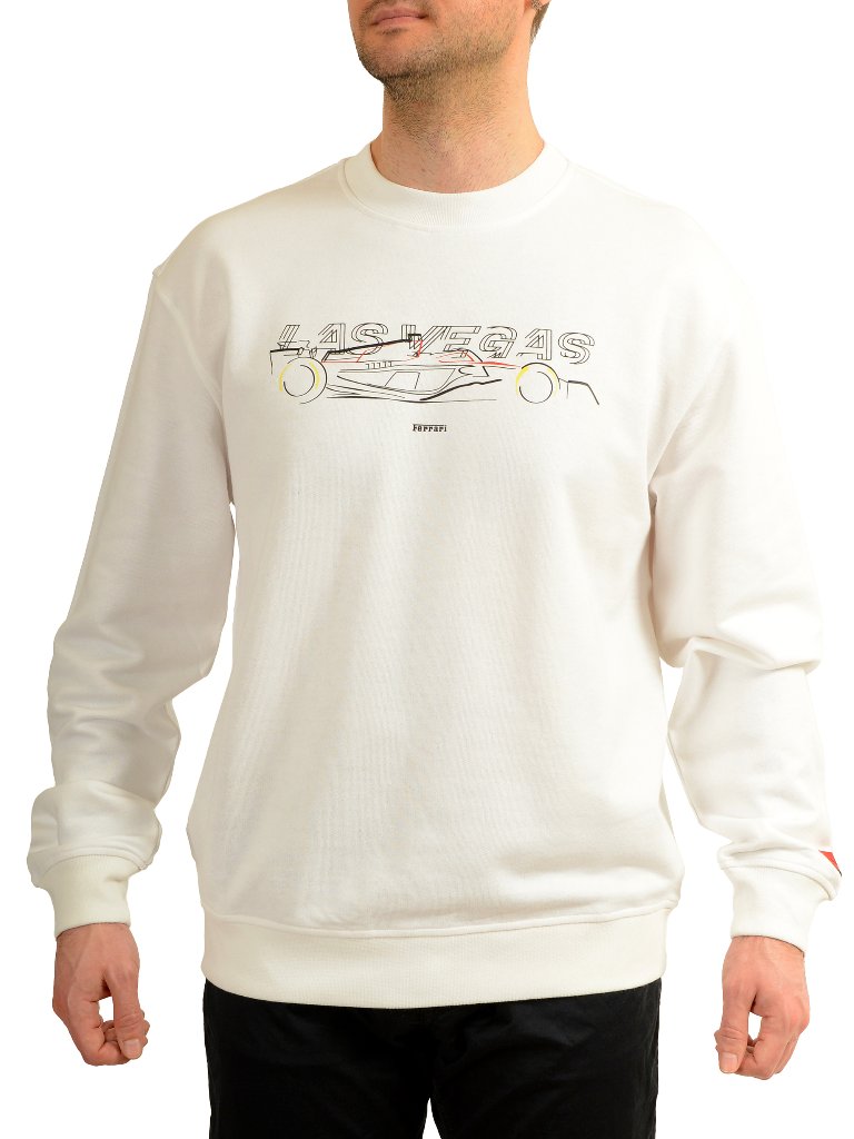 Scuderia Ferrari Men's "Las Vegas" Fleece Long Sleeves Sweatshirt Us S It 48